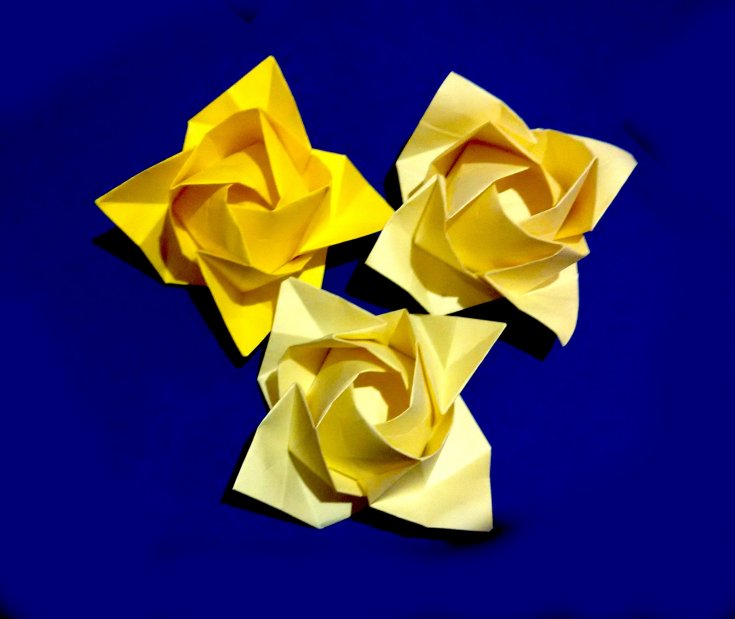 Роза из бумаги (оригами) - лучший мастер-класс от профи! Смотрите фото готовых поделок а также простую инструкцию с подробным описанием
