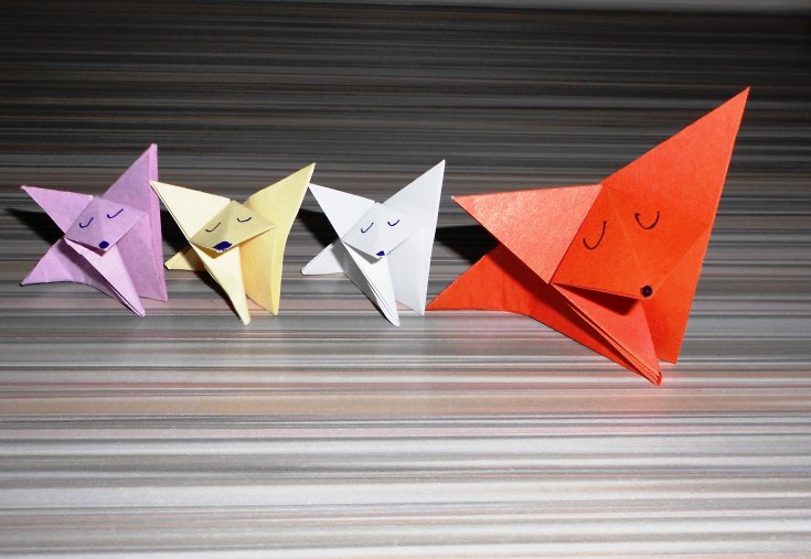 Оригами лиса из бумаги своими руками - очень красивая поделка которую вы легко сделаете с нами, смотрите инструкции и варианты на фото!