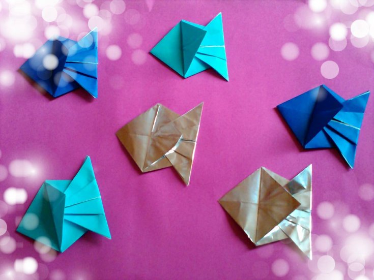 Мастер-класс по оригами «Рыбка» - интересные оригами для начинающих и профи с инструкциями на фото!
