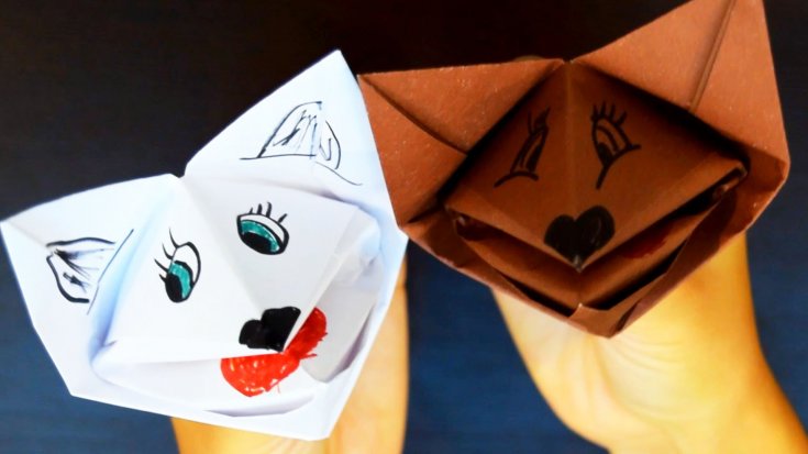 Схема сборки оригами собаки - интересные схемы и красивые поделки которые можно сделать самому смотрите на фото!