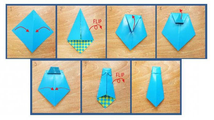 Как сложить оригами рубашку с галстуком: пошаговый мастер-класс