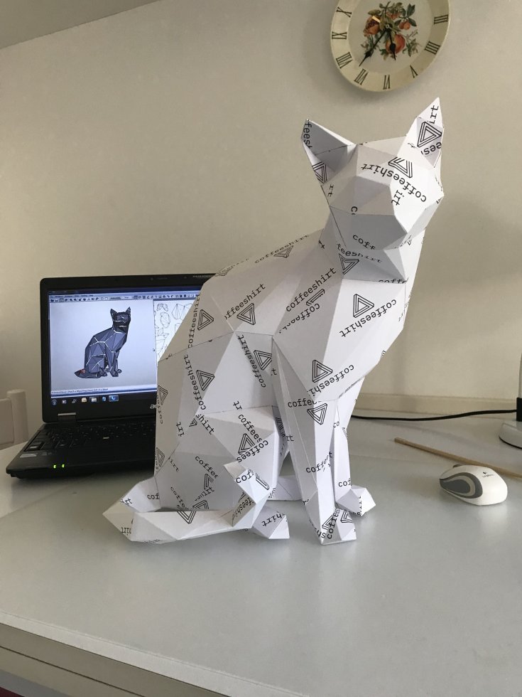 Какие делать кошку из бумаги