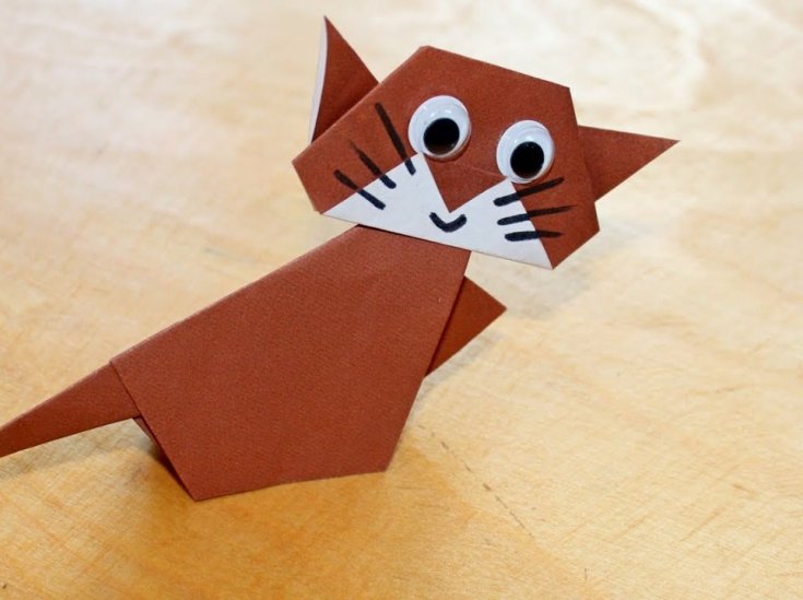Какие делать кошку из бумаги