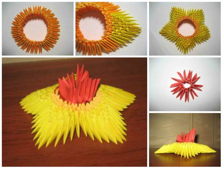 Схемы оригами из модулей